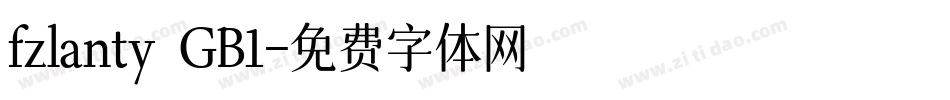 fzlanty GB1字体转换